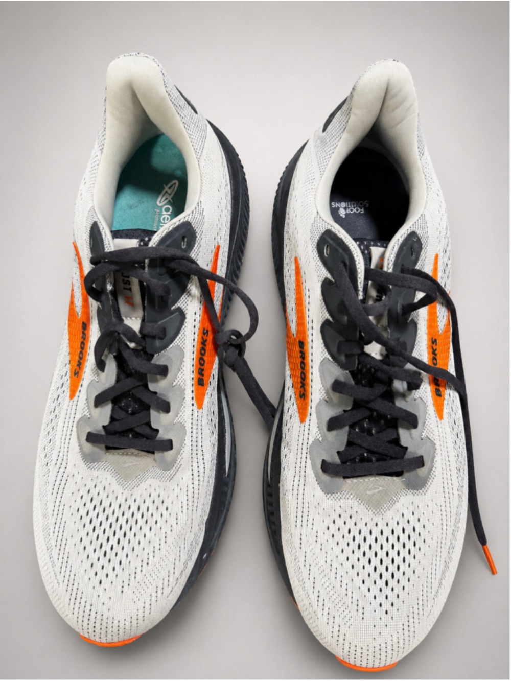 Brooks Ghost 15 Running Shoes – Men’s Size 12 (D) – Gray/Orange – DNA LOFT Cushi - Picture 6 of 7